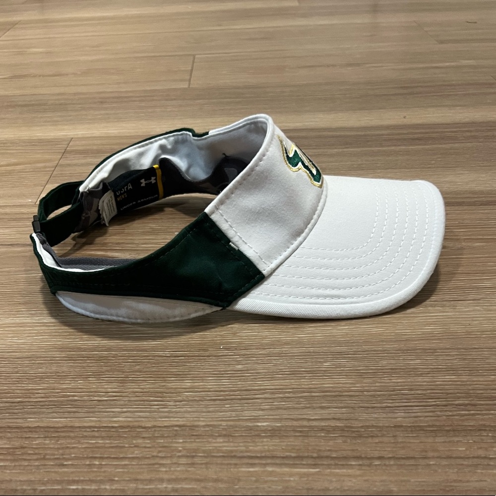 USF Under Armour Adjustable Visor White and Green University of South Florida - Picture 10 of 10